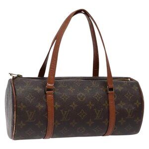 LOUIS VUITTON Monogram Papillon 30 Hand Bag M51385 LV Auth BA4431